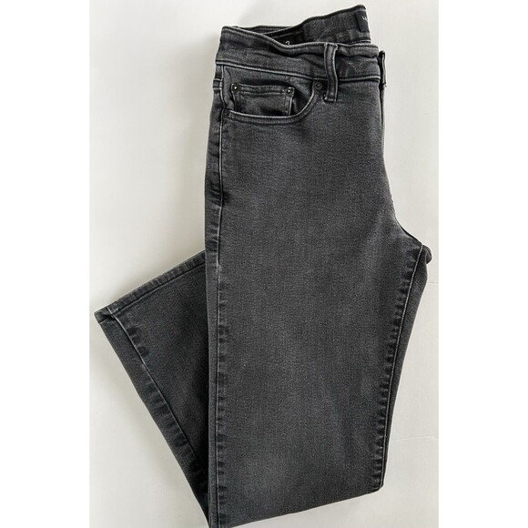Lucky Brand 363 Vintage Straight Jeans Mens Actual Sz 31x29 Black Denim Stretch - Picture 1 of 13